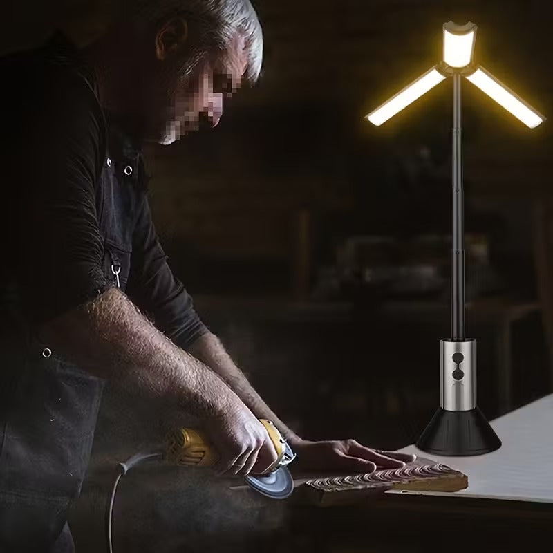 2-in-1 LED Camping Light with High Brightness Flashlight