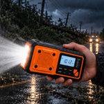 Emergency Crank Radio with Solar and Bluetooth