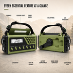 Portable Crank Solar Emergency Radio Power Bank