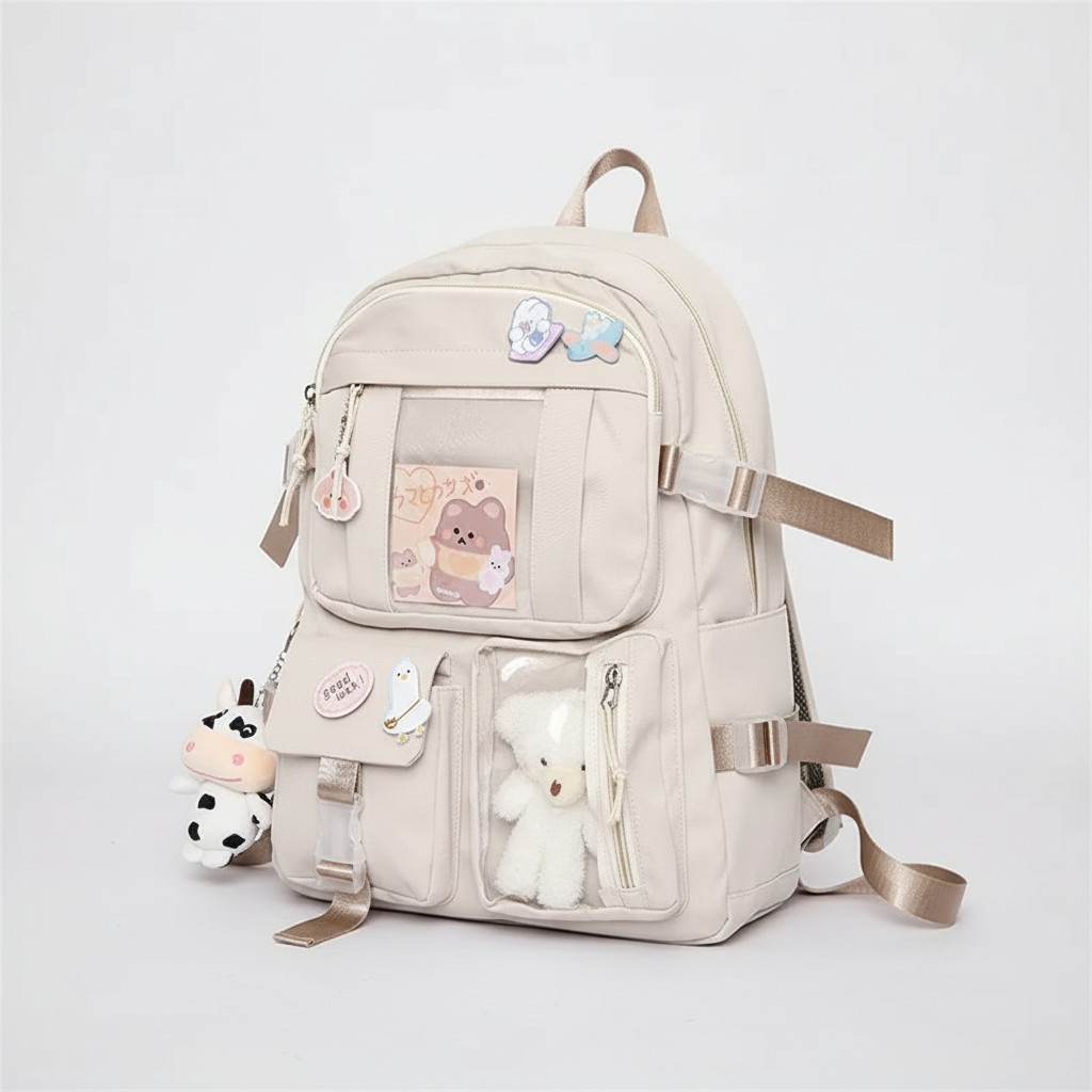Cute Student Backpack with Laptop Sleeve