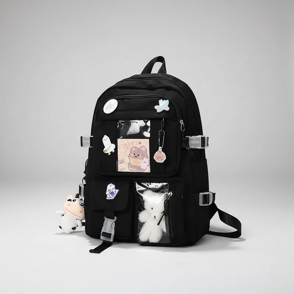 Cute Student Backpack with Laptop Sleeve