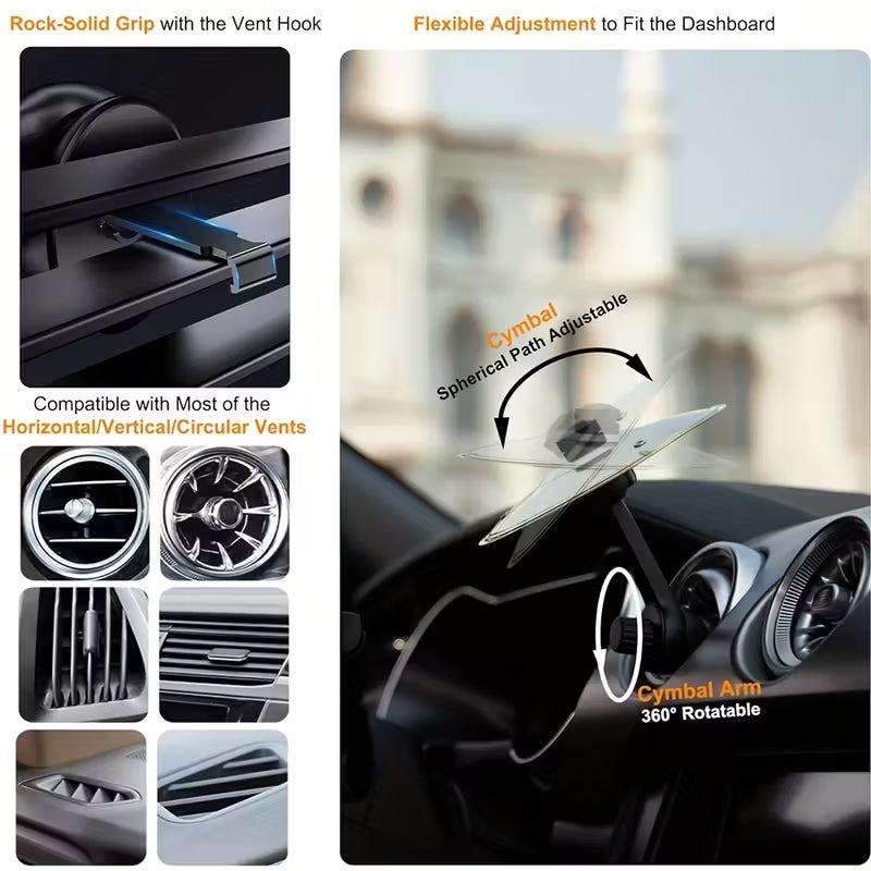 Car Cymbals Vent Mini Drum