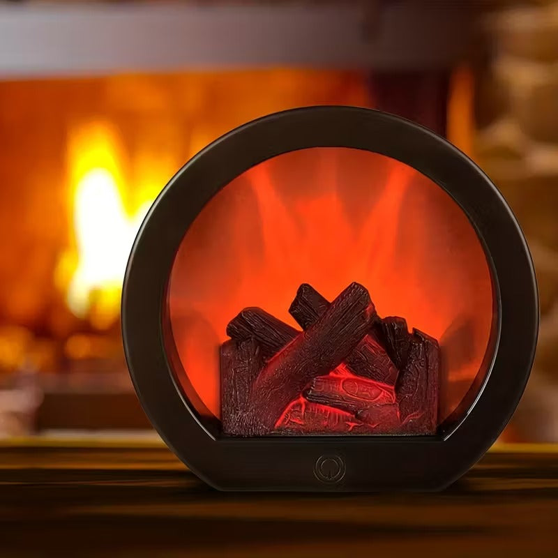 Simulated Charcoal Flame Lamp