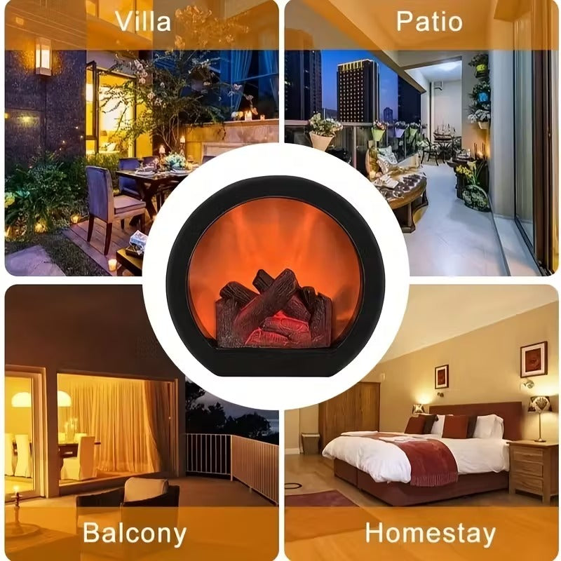 Simulated Charcoal Flame Lamp