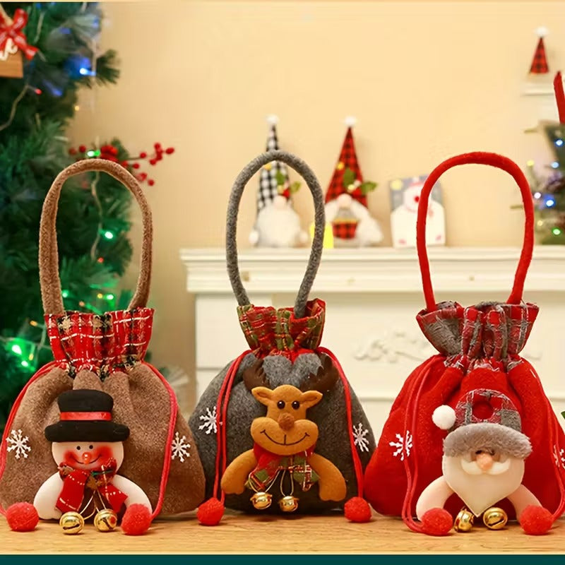 3pcs Christmas Gift Bags Set