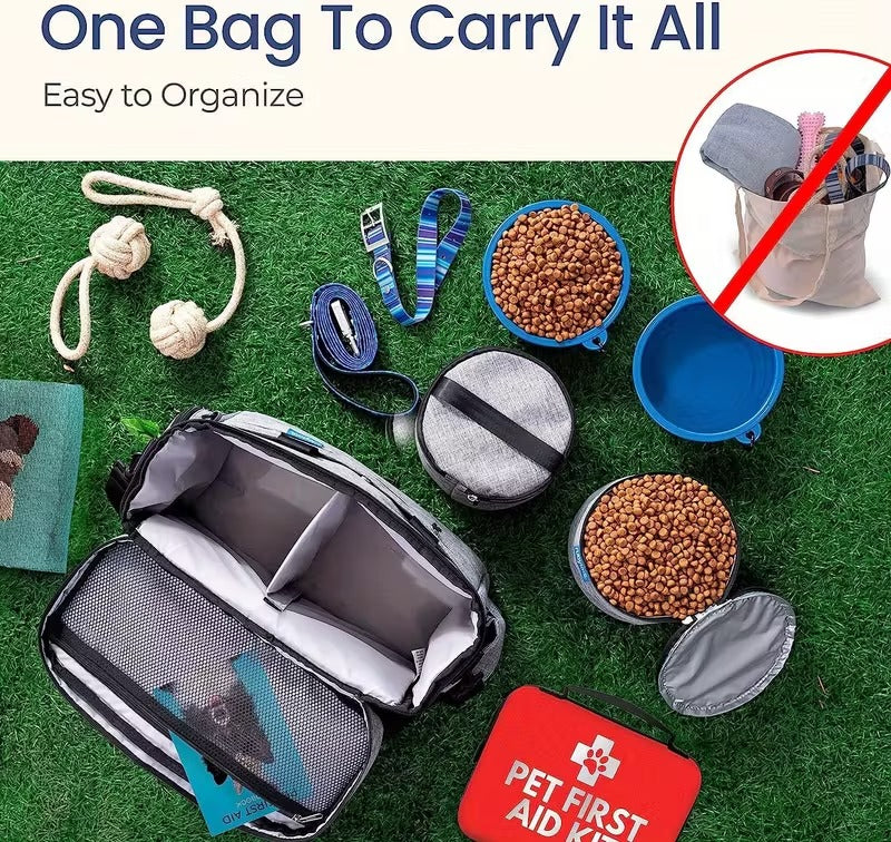 Pet Travel Backpack Set