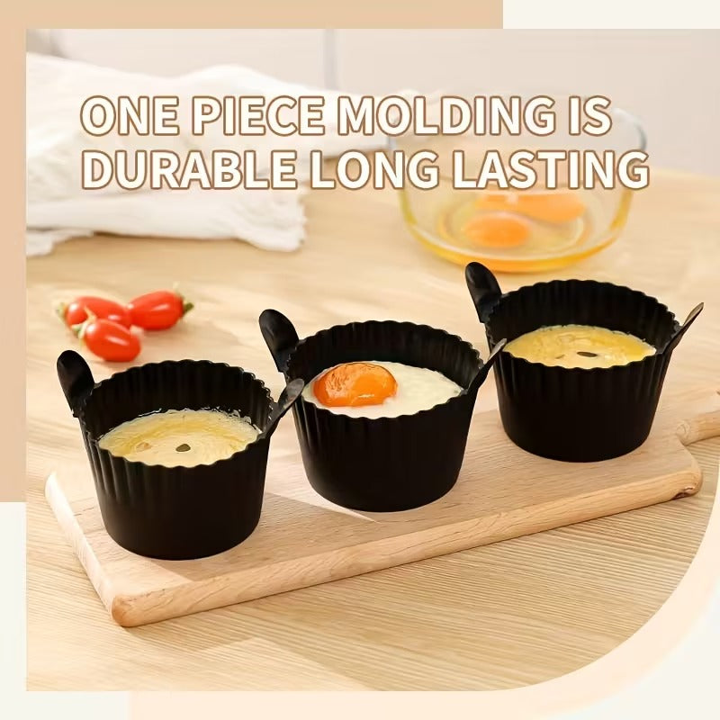 3pcs Black Silicone Non-Stick Air Fryer Baking Pans