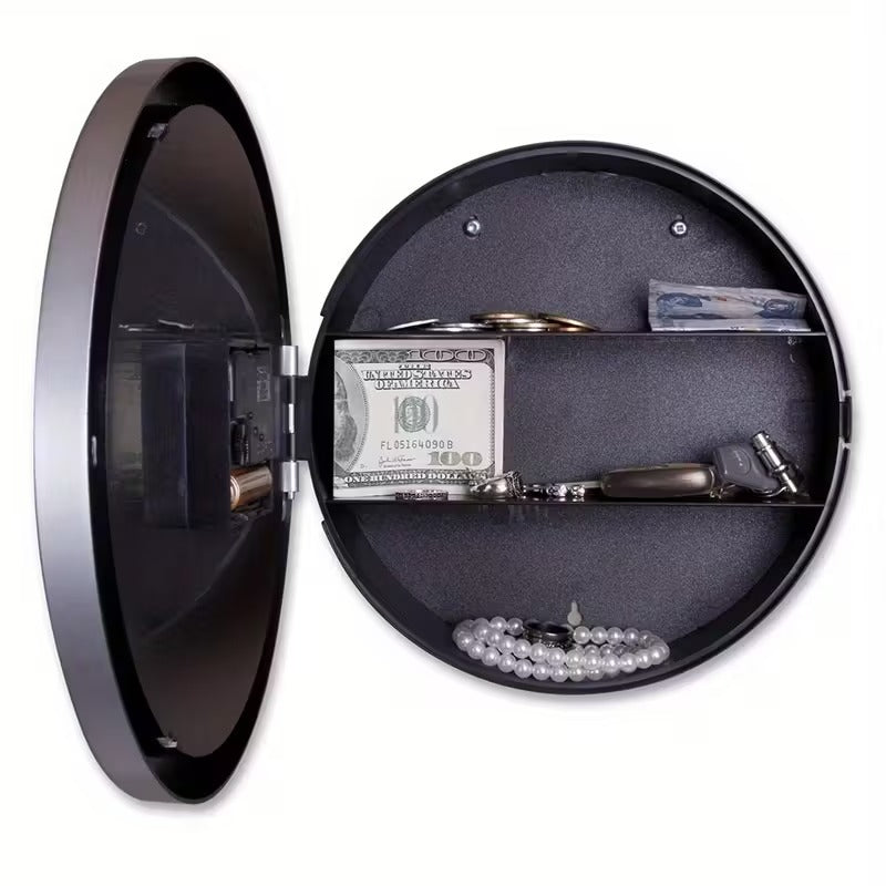 Retro Wall Clock with Hidden Storage