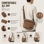 Canvas Crossbody Messenger Bag
