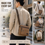 Canvas Crossbody Messenger Bag