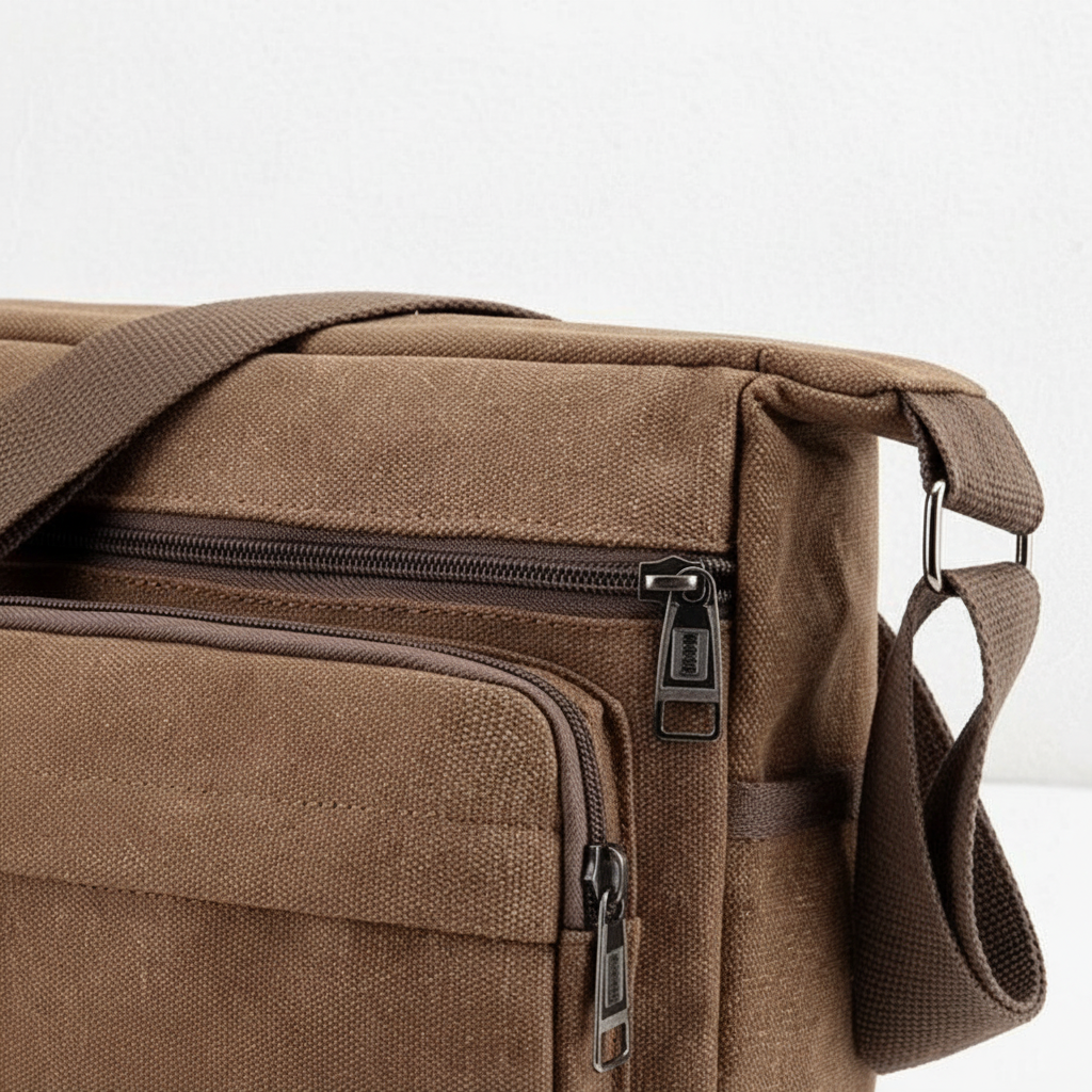 Canvas Crossbody Messenger Bag