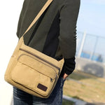 Canvas Crossbody Messenger Bag