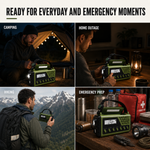 Portable Crank Solar Emergency Radio Power Bank