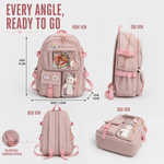 Cute Student Backpack with Laptop Sleeve