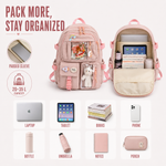 Cute Student Backpack with Laptop Sleeve