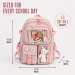 Cute Student Backpack with Laptop Sleeve