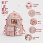 Cute Student Backpack with Laptop Sleeve