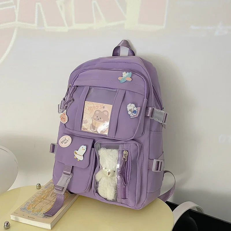 Cute Student Backpack with Laptop Sleeve
