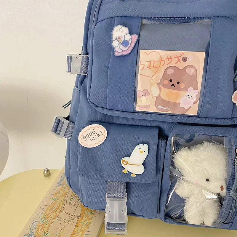 Cute Student Backpack with Laptop Sleeve