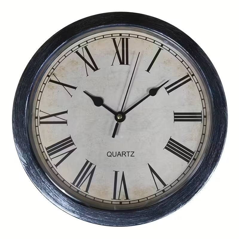 Retro Wall Clock with Hidden Storage