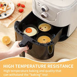 3pcs Black Silicone Non-Stick Air Fryer Baking Pans