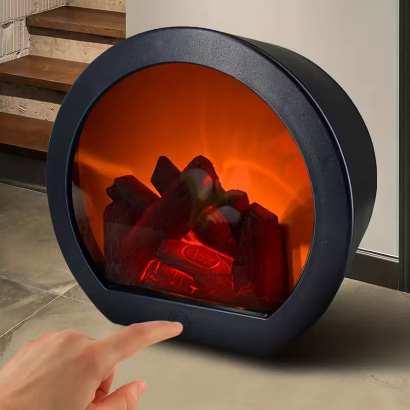 Simulated Charcoal Flame Lamp