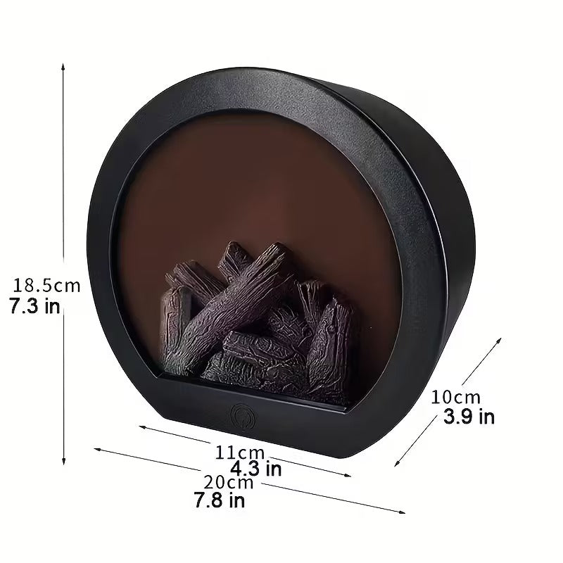 Simulated Charcoal Flame Lamp