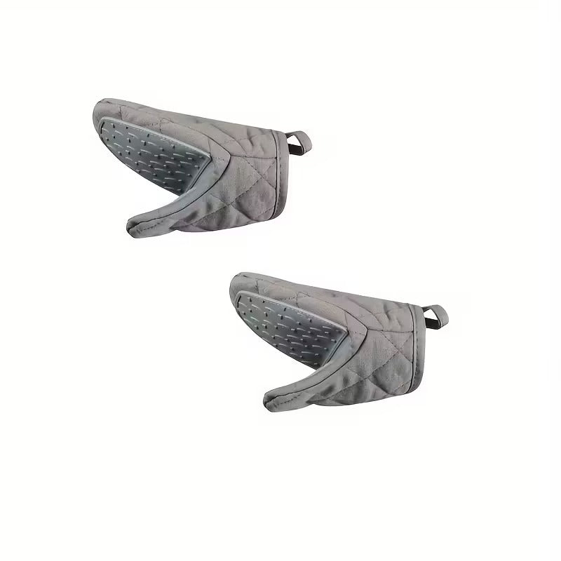 2pcs Quilted Silicone Pot Holders