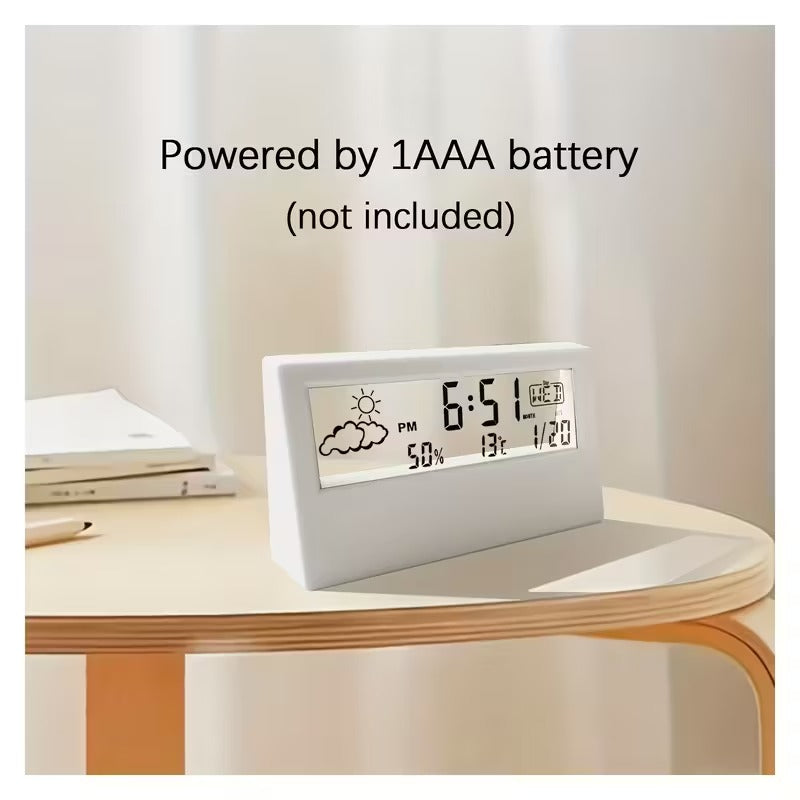 Modern Square LED Silent Clock