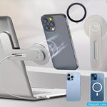 Adjustable Aluminum Laptop Stand with Magnetic Phone Holder