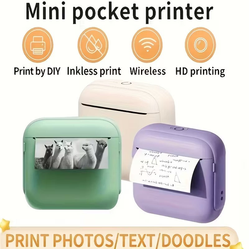 Compact Wireless Mini Printer