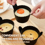 3pcs Black Silicone Non-Stick Air Fryer Baking Pans