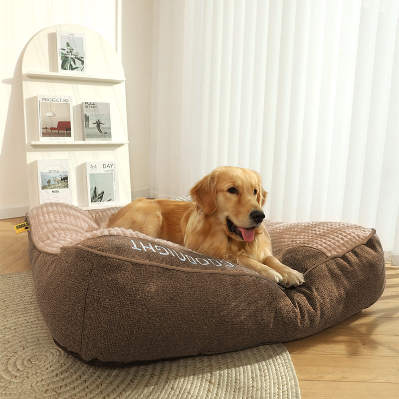 Comfortable Pet Bed Memory Foam with Bolster Support