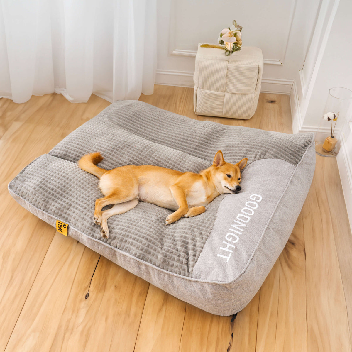 Comfortable Pet Bed Memory Foam with Bolster Support