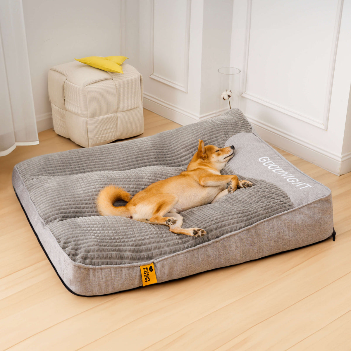 Comfortable Pet Bed Memory Foam with Bolster Support