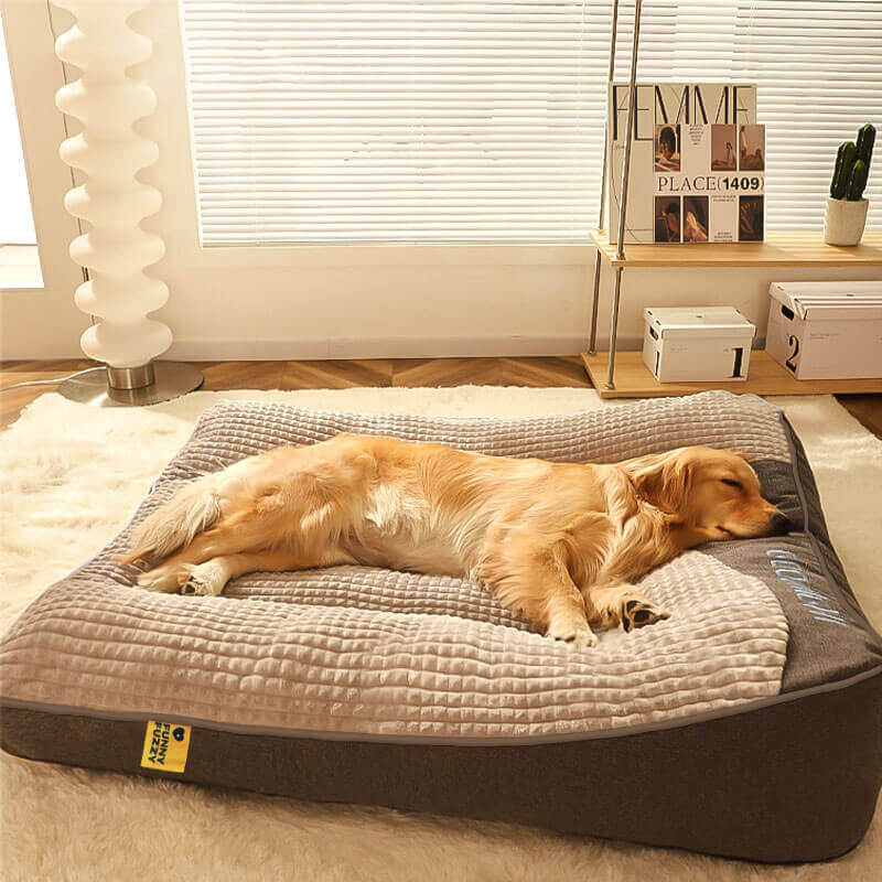 Comfortable Pet Bed Memory Foam with Bolster Support