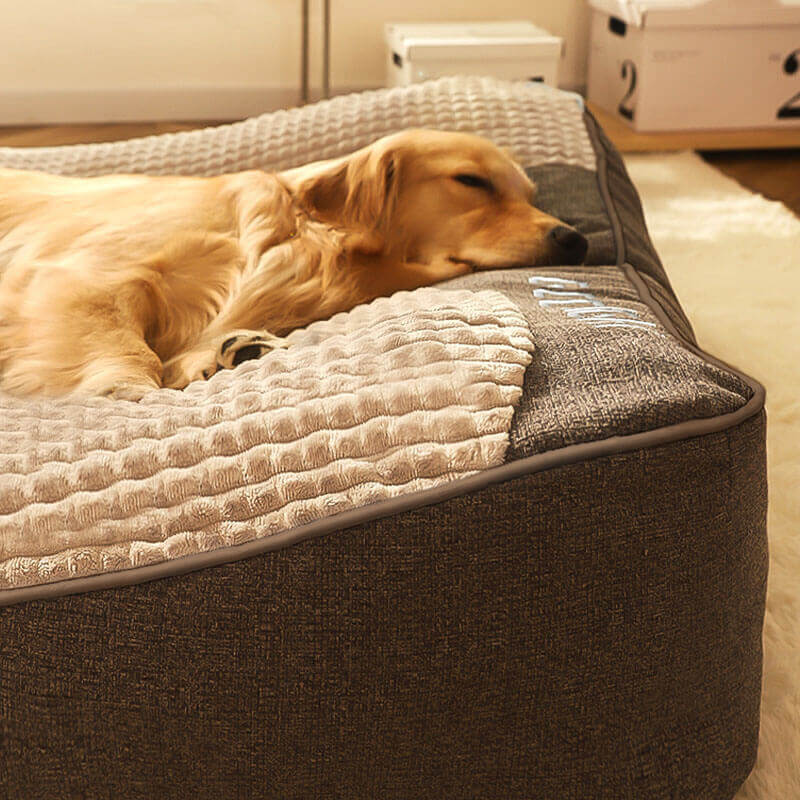 Comfortable Pet Bed Memory Foam with Bolster Support