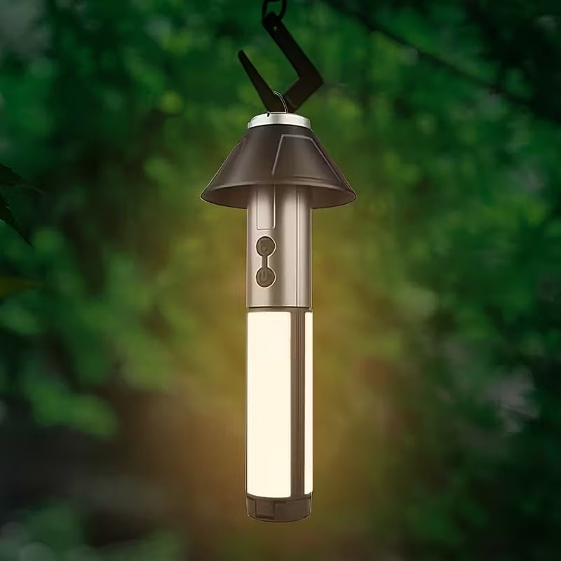 2-in-1 LED Camping Light with High Brightness Flashlight