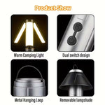 2-in-1 LED Camping Light with High Brightness Flashlight